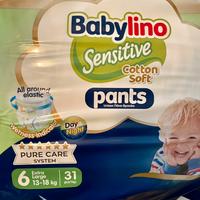 Pannolini mutandina Babylino Sensotive 6