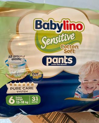 Pannolini mutandina Babylino Sensotive 6