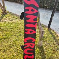 Snowboard Santacruz + attacchi Burton Infedel