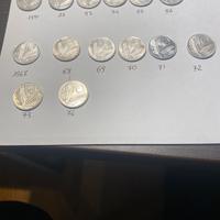 Monete 10 lire repubblica  italiana 14 pezzi