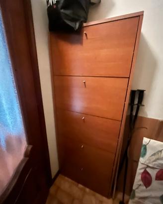 Scarpiera a 5 cassetti