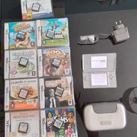 Nintendo DS Lite bianco + 9 giochi