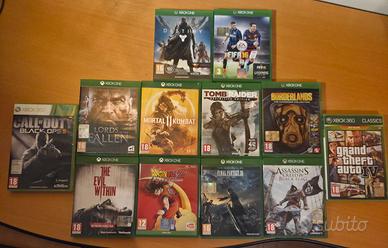 Lotto 12 videogiochi Xbox One e 360