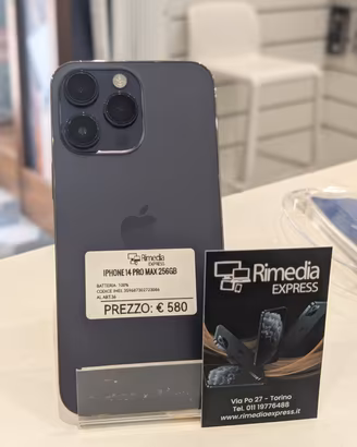 iPhone 14 Pro Max 256GB purple usato garanzia 