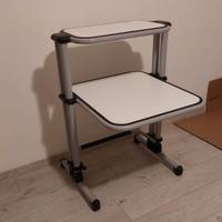 porta pc stampante con ruote come nuovo