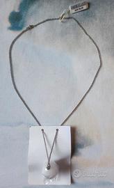 COLLANA MORELLATO IN ACCIAIO E GIADA COSTO 96€ NEW