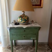 Cassettiera legno verde