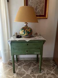 Cassettiera legno verde