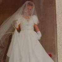 vestito da sposa in seta