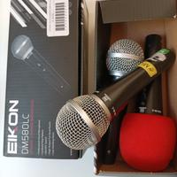  5 microfono professionale + 3 supporto microfono 