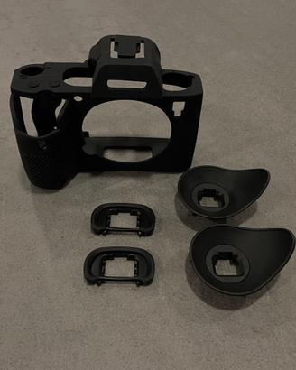 case in gomma per Sony A 7III + oculari