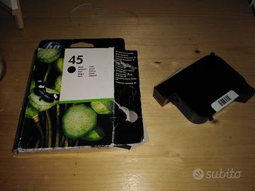 Cartuccia nuova originale hp 45 nero