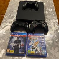 Playstation 4 + 3 joystick + 2 giochi