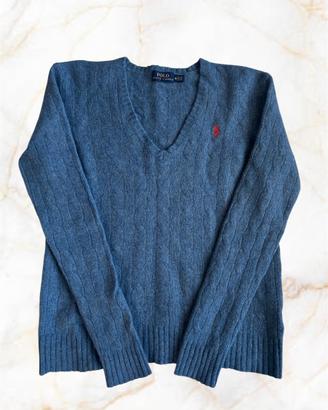 Maglione Ralph Lauren Merino Cashmere Trecce M