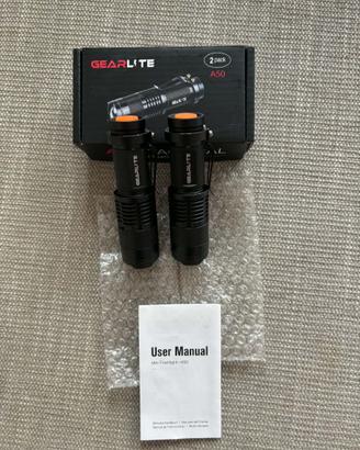 2 TORCIA LED IMPERMEABILE RICARICABILE a 8€ totale
