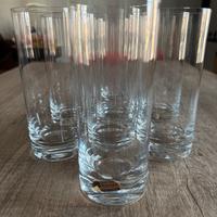 8 bicchieri in cristallo di bohemia
