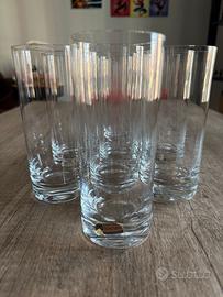 8 bicchieri in cristallo di bohemia