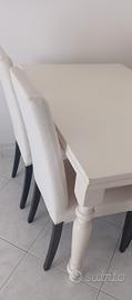 tavolo pranzo allungabile più 4 sedie 