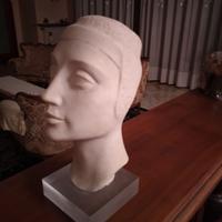 Cleopatra busto in Marmo Bianco