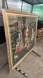 Quadro arazzo fiammingo medievale