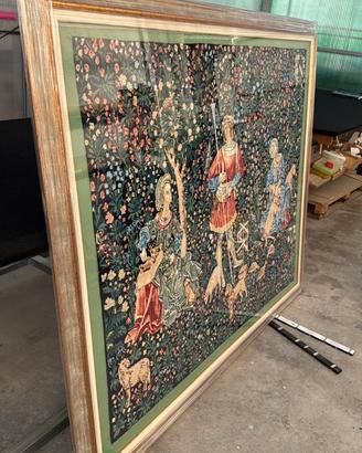 Quadro arazzo fiammingo medievale