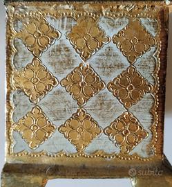Scatola vintage fiorentina legno dorato