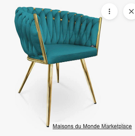 POLTRONCINA IN VELLUTO VERDE PETROLIO