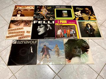 Lotto vinili 33 giri LP italiani anni 70 (x11)