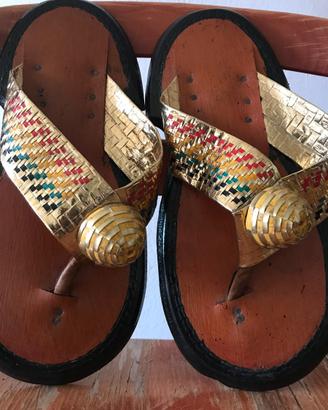 Ghana sandali artigianali dall' Africa handmade