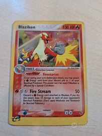 carta pokemon Blaziken 100 HP. Carta Rara, Holo