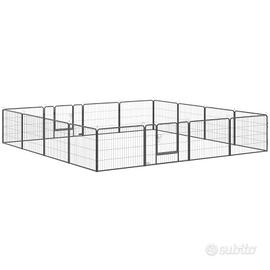 Recinto per Cani e Cuccioli con 16 Pannelli