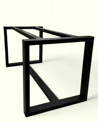 Base gambe tavolo in ferro a forma quadrata