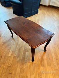 Tavolino da salotto classico in legno antico