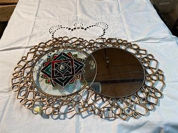 Orologio più Specchio ferro battuto