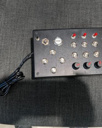 button box sim racing led usb