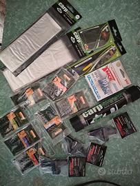 Lotto minuteria pesca carpfishing ami PVA e altro