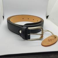 Cintura nera in pelle