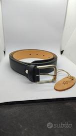 Cintura nera in pelle