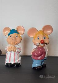 Due personaggi Topo Gigio 