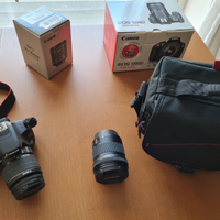 Fotocamera Canon EOS 1200D + obiettivo + borsa