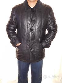 GIACCONE IN PELLE ORIGINALE nero ARMANI JEANS