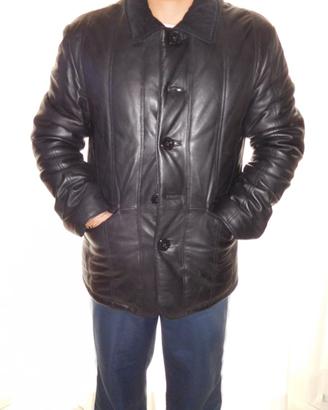 GIACCONE IN PELLE ORIGINALE nero ARMANI JEANS