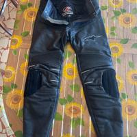Pantaloni in pelle moto