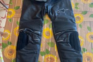 Pantaloni in pelle moto