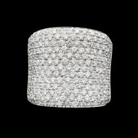 ANELLO SHINE IN ORO 18KT CON PAVE' DI BRILLANTI