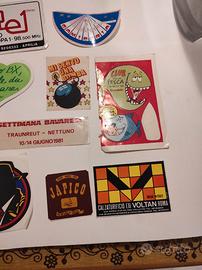 Lotto 3 Adesivi Vintage Anni 80