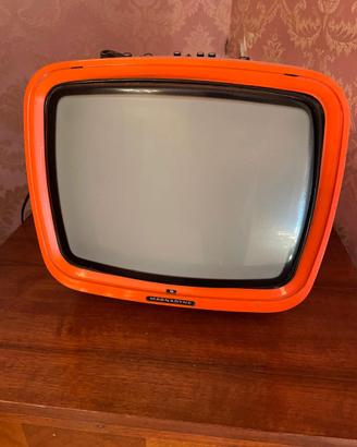 Televisore Vintage MAGNADYNE Arancione Anni '70