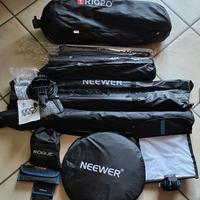 Set fotografico + accessori flash (anche singoli)