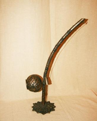 Berimbau VTG Metallo Inciso h 46cm - Brasile 1989