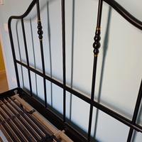 letto in ferro battuto nero 